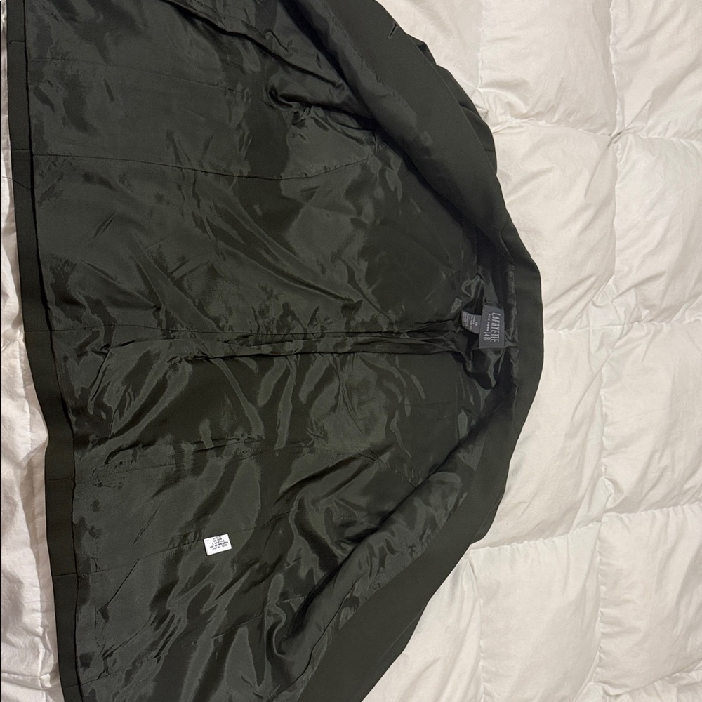 Lafayette 148 New York Dark Green office Blazer lined like New 14 large XL - Picture 6 of 9